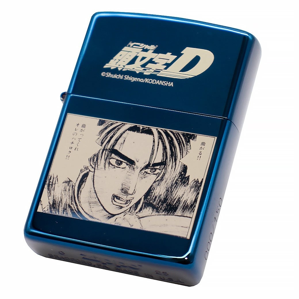 版画 Doppo 頭文字D』の世界観をブルーチタンで再現。150個限定の「特別仕様ZIPPO