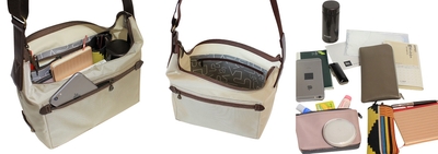 コンパクトですがマチ幅は広め。ホントに使える実用的なサイズです。