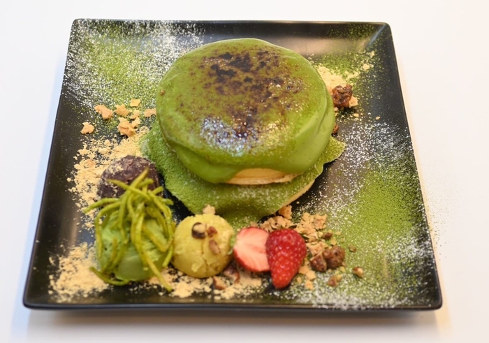 パリとろ抹茶ブリュレパンケーキ