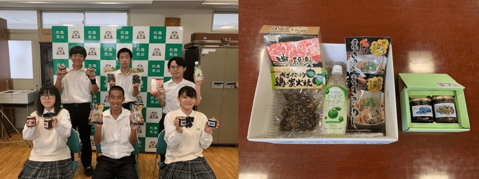 左:スタミナセット 2,800円(税込・送料別) 右:ジャムセット 950円(税込・送料別) (写真はブリ―ベリ―・キウイセット)