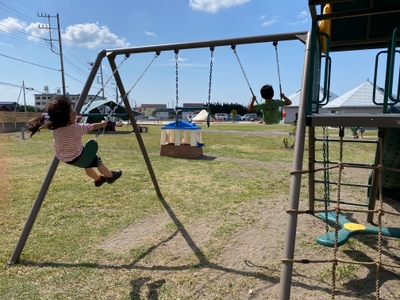 屋外遊具もあります