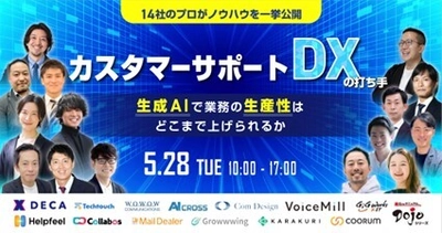 WOWOWコミュニケーションズ、5月28日(火)開催の オンラインイベント「カスタマーサポートDXの打ち手」に登壇！ ～“ツール導入後の評価と改善策”について講演～