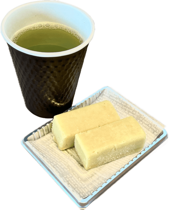 マンボウのごはん(いもようかんと緑茶セット)