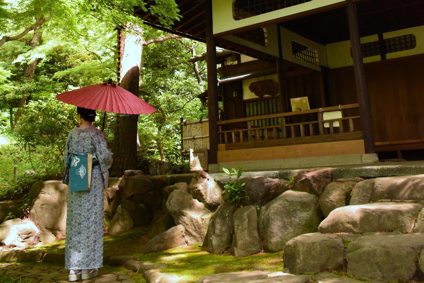 【都立9庭園】和傘の貸出イベント「和傘で庭園めぐり」を実施します！7月12日（土）～９月15日（月・祝）