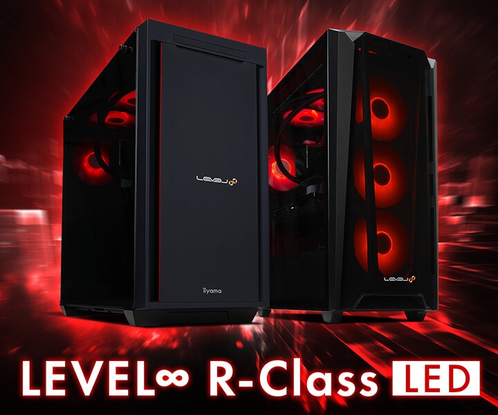 新品【超美麗ゲーミングPC】デスクトップパソコン／ミドルタワー／光る LED ゲーミングPC LEVEL∞ より、 光るミドルタワーゲーミングPC「LEVEL