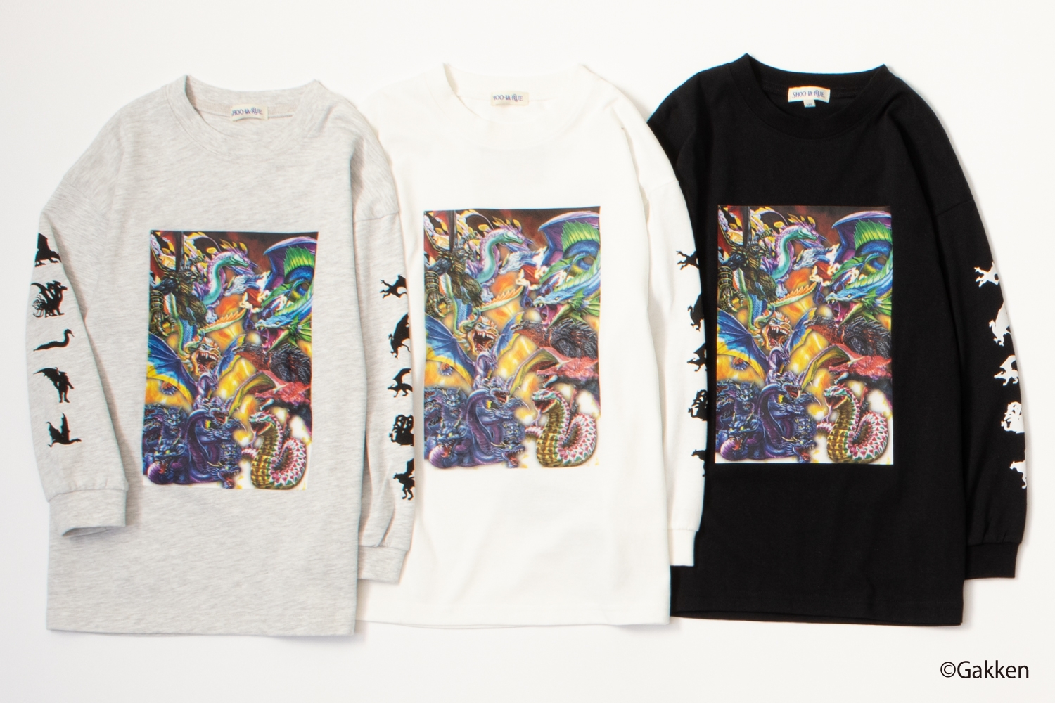 「最強王図鑑×SHOO・LA・RUE」袖プリントロンT