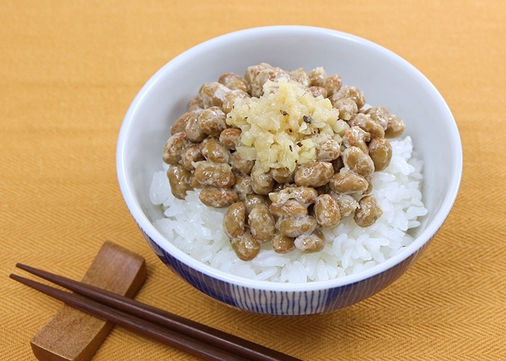 納豆に『やみつき岩下の新生姜』(ごはん)