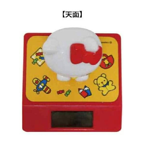 キティの頭がゆらゆら揺れる、いやしのソーラーマスコット。日焼け