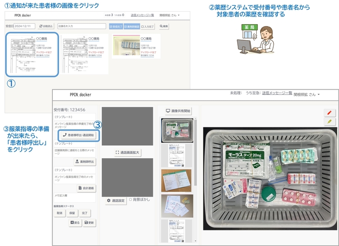 他店薬剤師の操作方法