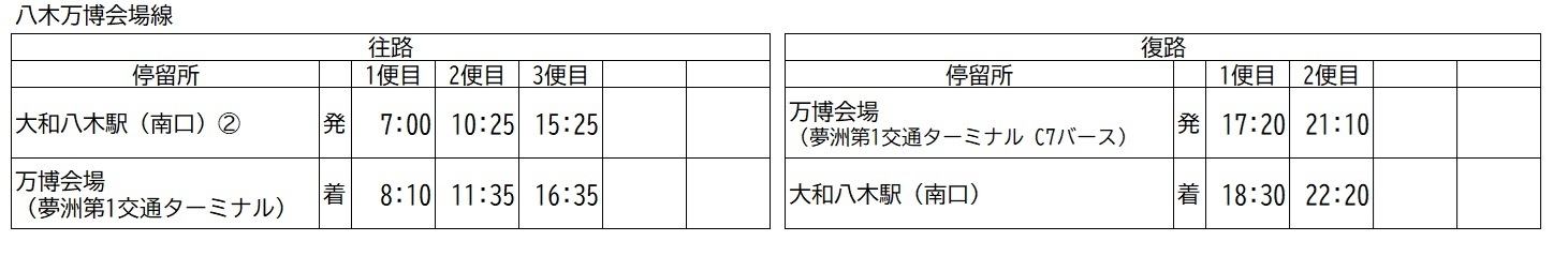 八木万博会場線【旧】