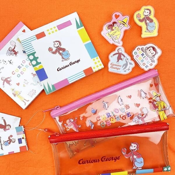 おさるのジョージのリュック型ポーチ。小さいリュック型でぬい活にも大活役の予感です。