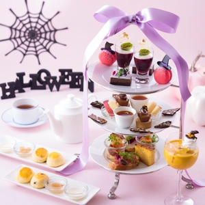 ハロウィンアフタヌーンティーセット（写真は2名さま分）