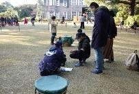 羽根つきと独楽広場（昨年度の様子）