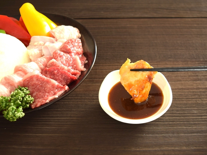 青獅子たれ醤油味 使用例