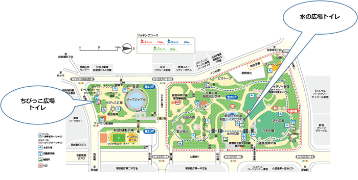 新宿中央公園 全体図