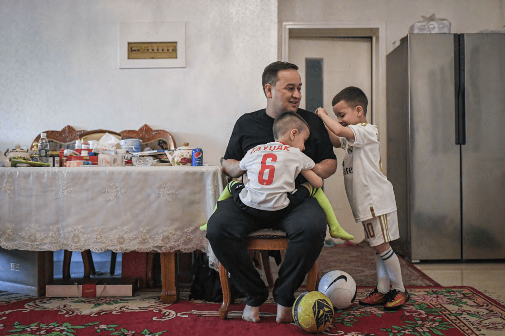 自宅では普通の親子