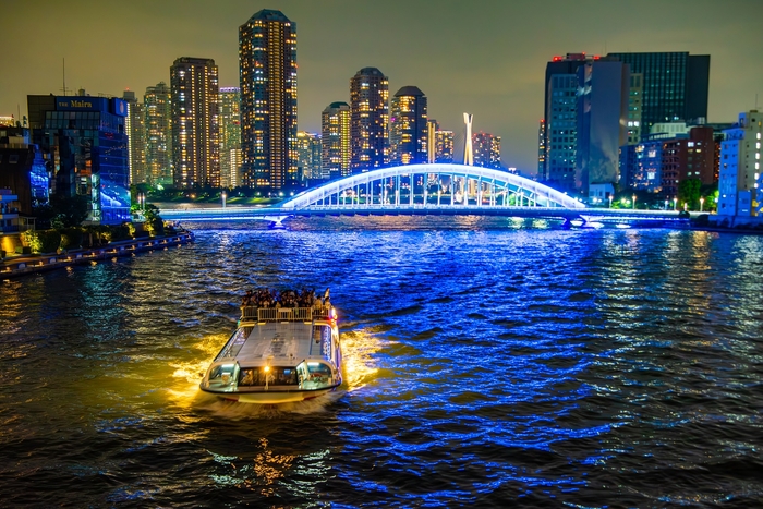 永代橋上流からの景色