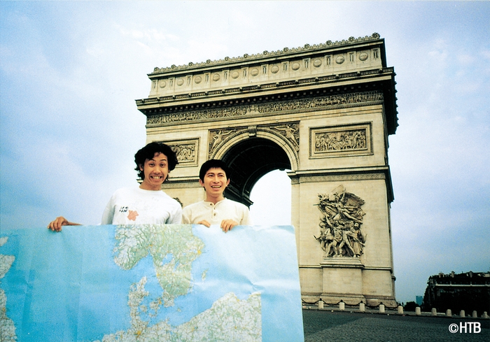 水曜どうでしょう ヨーロッパ21ヵ国完全制覇より 左から大泉洋、鈴井貴之 (Ⅽ)HTB