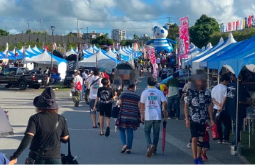 昨年屋外出展エリア