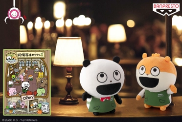 「ごきげんぱんだ」や「こねずみ」が純喫茶でおしごと！ ぬいぐるみや雑貨になったバンプレストブランドオリジナル 『純喫茶まめもやし』シリーズ登場