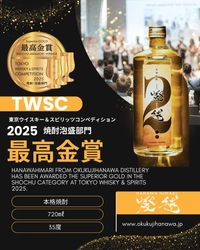 奥久慈塙蒸留所、 アジア最大級の酒類品評会『TWSC 2025』でW受賞！