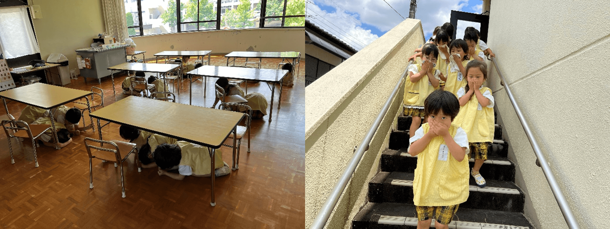 令和6年(2024年)6月実施の「地震・火災・避難訓練」の様子