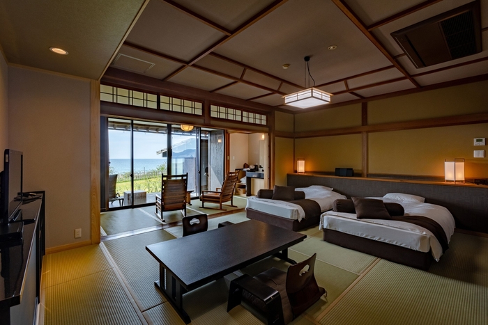 【客室】温泉露天風呂付和室