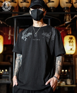 【DIVINER JAPAN】Just Ink'd Dragon TEE(ブラック/ブラック)