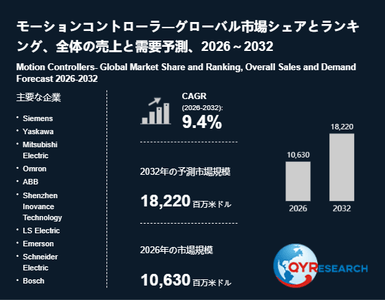 上記の図表／データは、QYResearchの最新レポート「モーションコントローラ―グローバル市場シェアとランキング、全体の売上と需要予測、2026～2032」から引用されています。