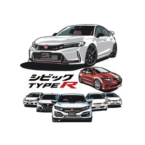 2501HD41-14 HONDA シビック TYPE R Tシャツ