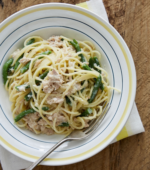 豆乳と粉チーズでまろやかな味わい「即席すぎる!ツナのチーズクリームパスタ」