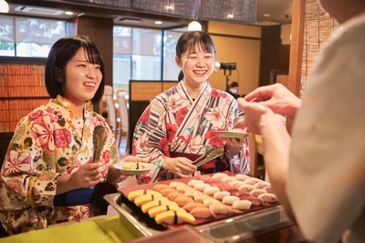 料理人が出来立てをご提供する「ライブビュッフェ」