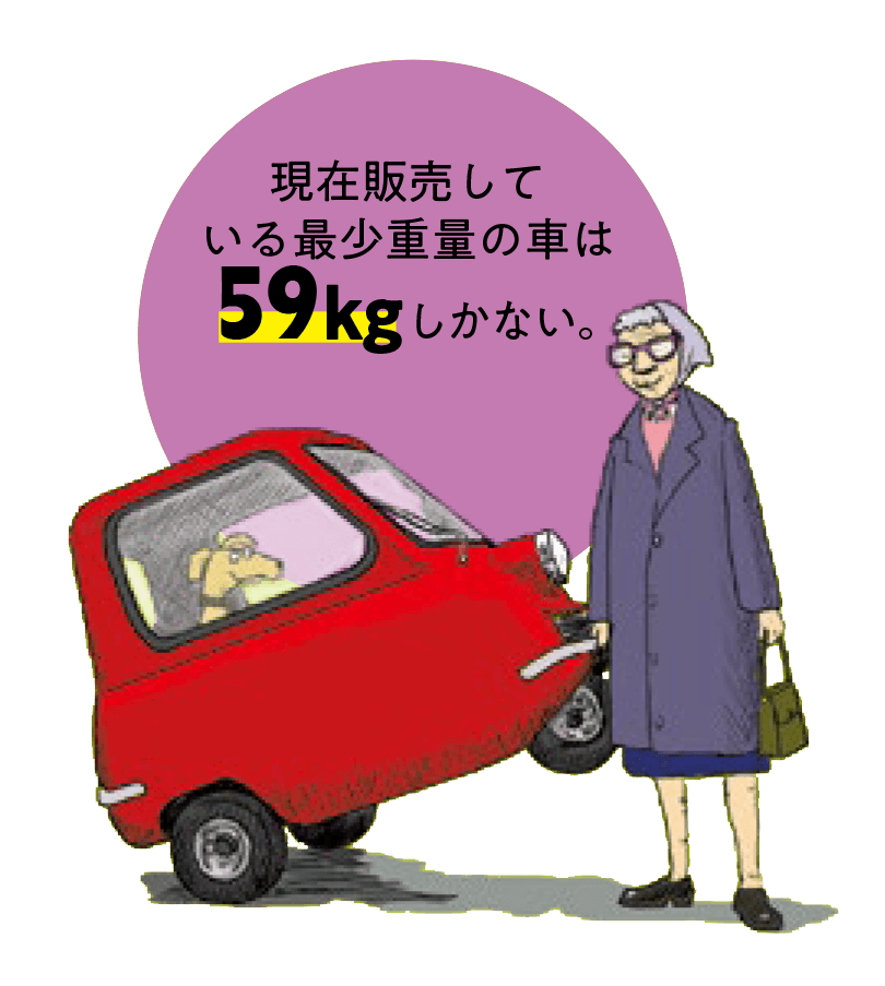 人間と同じくらいの重さなんて!