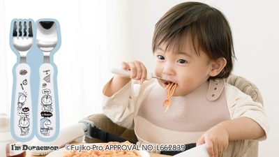 累計販売数1,000万本突破！元祖フォーク＆スプーンが ドラえもんデザインに！2025年10月2日発売