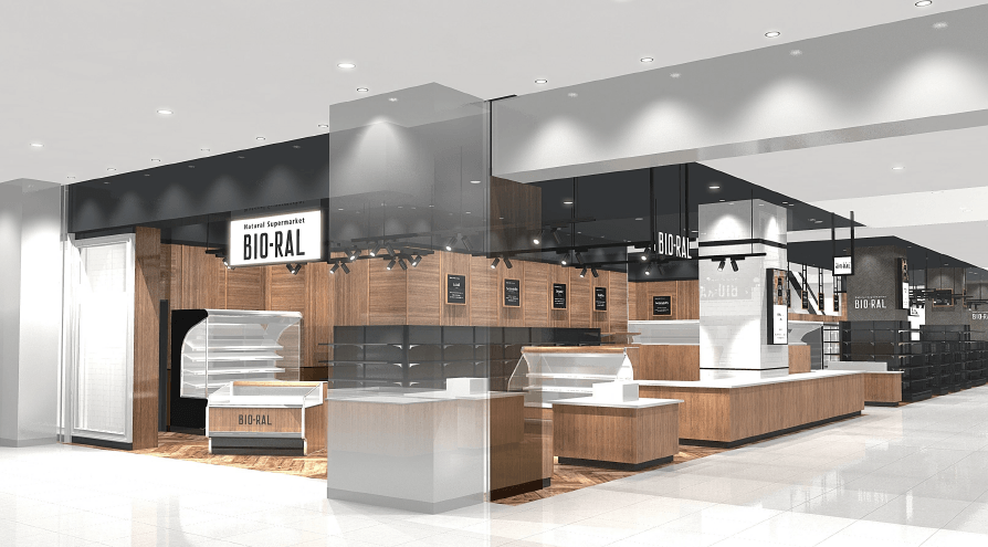 ライフがプロデュースするナチュラルスーパーマーケット グランシップの1階に“ビオラル”のショップをオープン