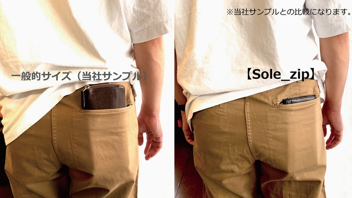 ヒップポケット収納時