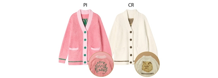 品番:LP4708 サイズ:M-L カラー:PI/CR 価格:¥8,800(税込)