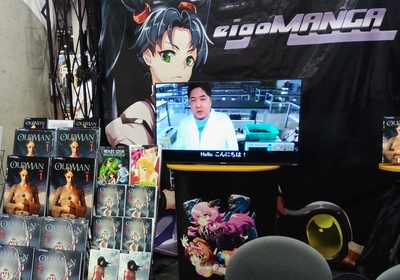 アメリカの大規模イベント Comicconブースでメッセージ動画公開