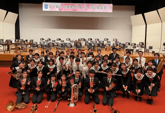 令和5年(2023年)3月に開催した「第12回定期演奏会」の様子