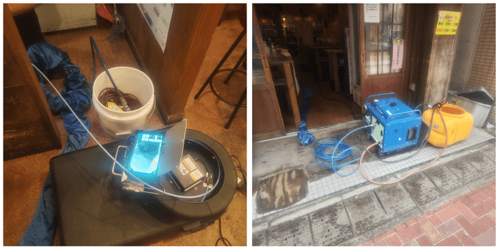 カメラ調査・高圧洗浄