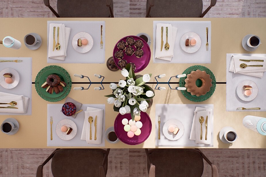 バーチャルショールーム:インテリア(食卓)