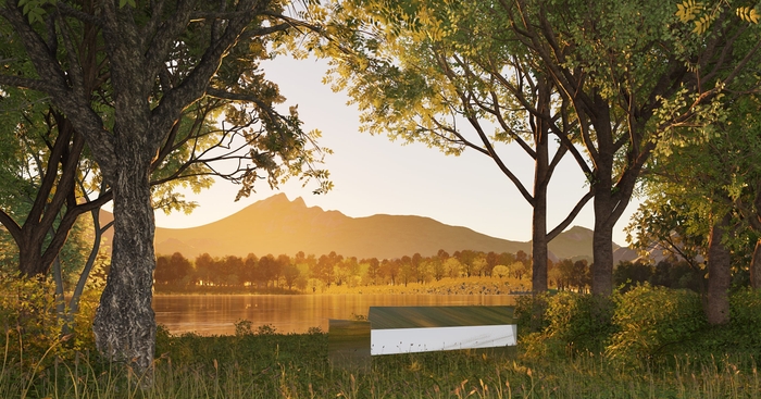 ねむりの空間|景色に溶けるベンチ