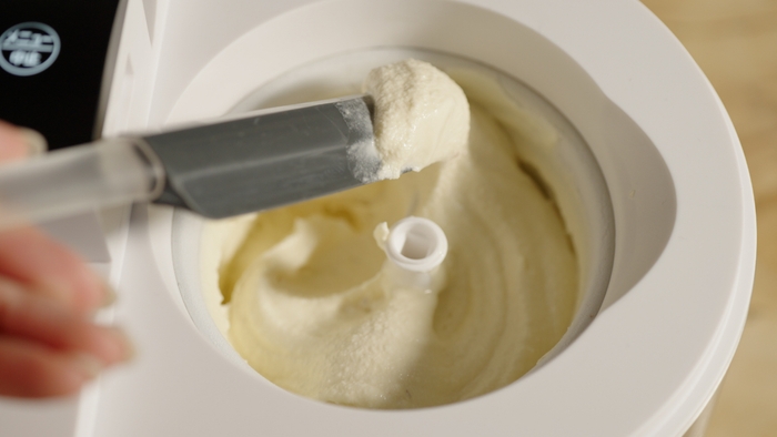 出来立てのアイスクリームはふわっと滑らか