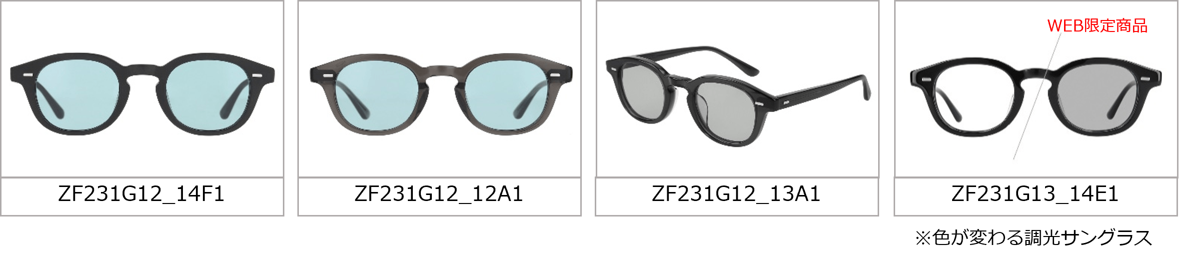 SUNGLASSES|ZF231G12・ZF231G13 Wellington 11,100円(税込)