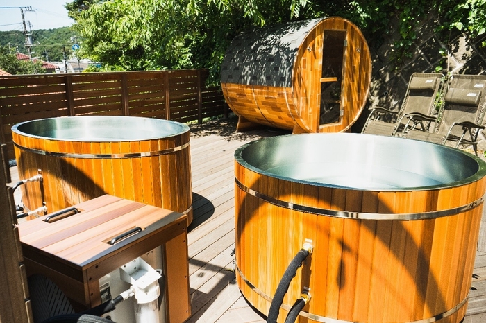 kokolo sauna チラー水風呂Hagoromo1とバレルサウナ