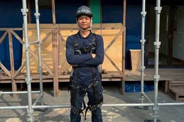 ROY株式会社、インドネシアで技能実習生による屋根研修を実施　 足場や屋根の組立・解体、修理など現地出身の技能実習生が指導