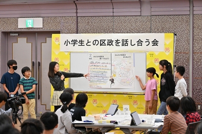 昨年の児童の発表の様子