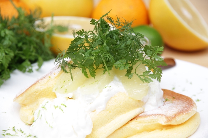 3種のシトラス ヨーグルトパンケーキ