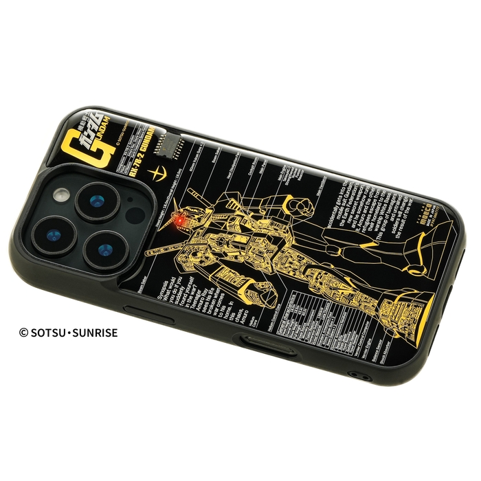 FLASH ガンダム 基板アート iPhone 16Pro ケース ななめ
