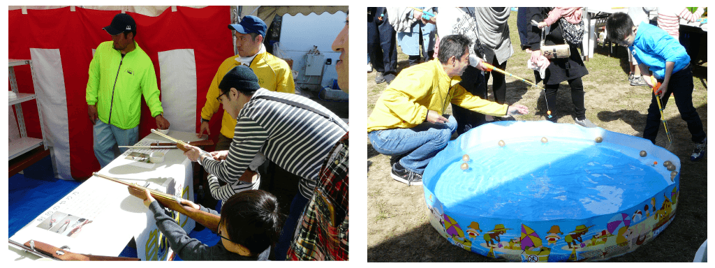 こども縁日(射的と宝釣り)
